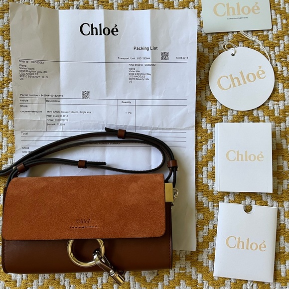 Chloe Faye mini crossbody bag (authentic) brand new - Picture 6 of 7